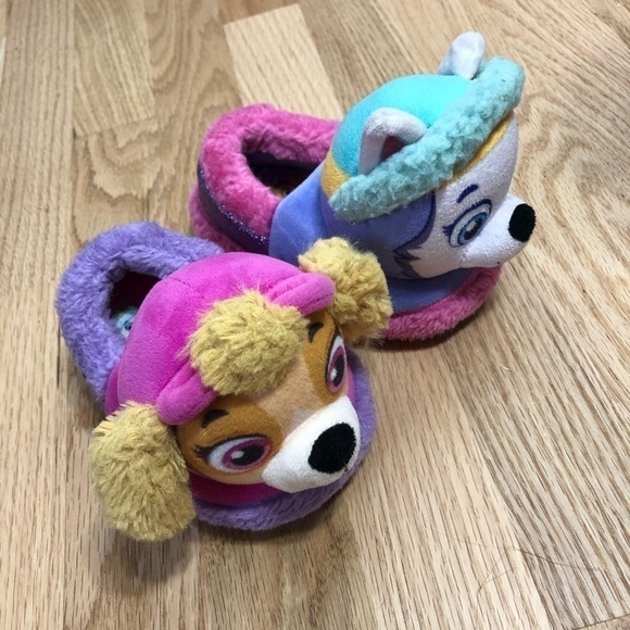 Paw Patrol Kids Slippers Sz 5-6 Girls Baby - Picture 1 of 7